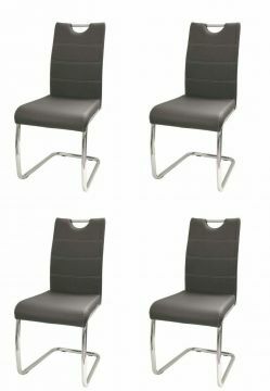 O01_4_x_stoel_s20-grijs | Lot de 4 chaises Elite en éco-cuir taupe-gris | Belfurn
