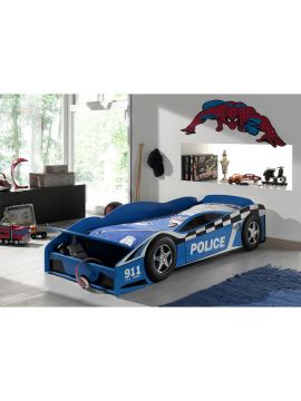VI-SCTDPOL | Lit voiture bambin POLICE 70x140CM | Belfurn