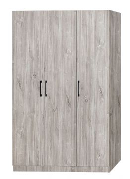 O01-DNWAR300103-3 | Kledingkast ELMO 3 deuren 120cm new grey oak | Belfurn