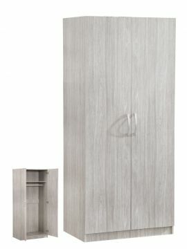 O01-dnwar200104 | armoire 2 portes EDEN 80cm chêne gris | Belfurn