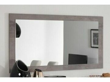 M27_greta-sp140 | Miroir rectangulaire Greta 140cm coloris béton laqué | Belfurn