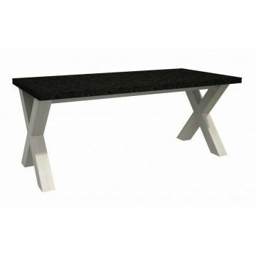 I02_MICCT-120 | Michigan table basse avec un décor de chêne blanc et un plateau en marbre gris | Belfurn