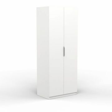 DE_391366 | Ghost - 2 deurs kledingkast 80x203cm wit | Belfurn