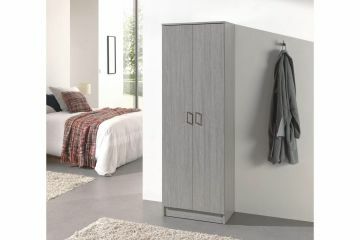 R05-6403-5 | armoire lingère 2 portes Raimond 60 cm  mélamine chêne gris | Belfurn