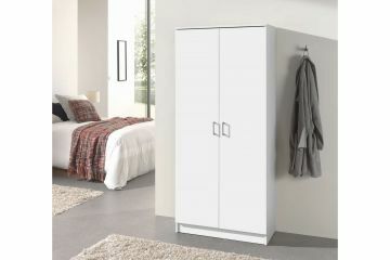 R05-6405-1 | armoire lingère 2 portes Raimond 80 cm mélamine blanc | Belfurn