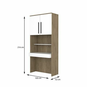 SCI_22CD2021 | Morinne - armoire 2 portes avec bureau intégré | Belfurn