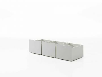 VI-PILD7014 | Pingo set van 3 opberglades op wieltjes wit | Belfurn