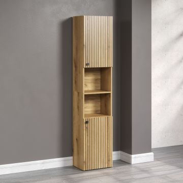 PureBliss – kolomkast smal 40cm in Evoke Eik – B/H/D: 40 x 186 x 31 cm