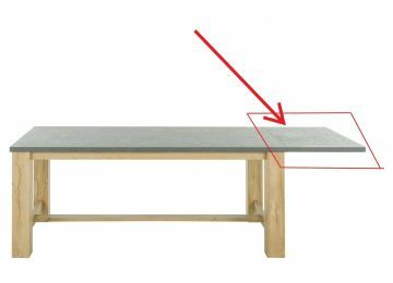 GA-1J1R095 | Broce verlengblad voor tafel 190cm | Belfurn