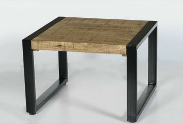 I02_SOH/CT-80 | Table basse carrée 80x80cm SOHOTO en bois de manguier massif | Belfurn