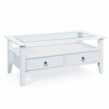 IL20901515 | Table basse PROVENCE 7 teinté blanc pin massif 115x60cm | Belfurn