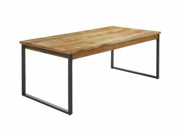 I02-sanDT-200-1 | Indore - Table de séjour 200 cm en bois de manguier | Belfurn