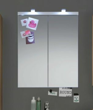 TE_132050301 | armoire de toilette avec miroir SETONE  60x75cm - chêne | Belfurn