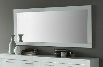Modena spiegel van 180 cm in witte hoogglanslak Modena spiegel van 180 cm in witte hoogglanslak