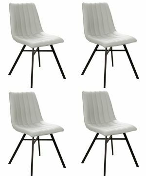 O01-4_x_stoel_S190-pu.beige | Set van 4 stoelen estherela in beige kunstleder | Belfurn