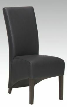 D07_st-ant-zw | Chaise de salle à manger TOINE en eco-cuir noir | Belfurn