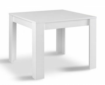 Modena vierkante tafel 100x100 cm voor 4 plaatsen in witte hoogglanslak Modena vierkante tafel 100x100 cm voor 4 plaatsen in witte hoogglanslak