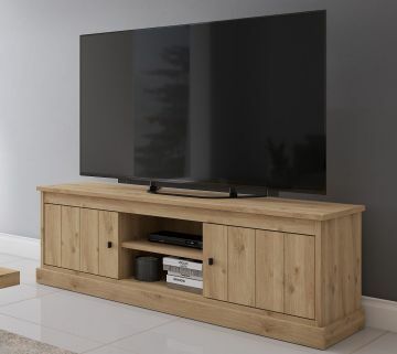 D07_VAL-TV-LE | Balencia chêne clair - meuble TV 155 cm | Belfurn