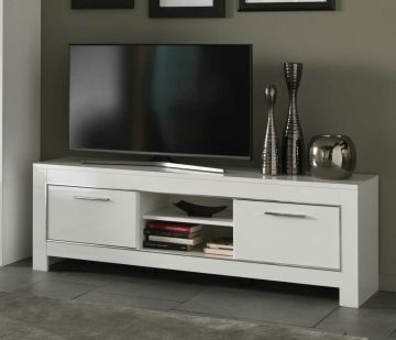 Modena tv meubel design van 160 cm in witte hoogglanslak Modena tv meubel design van 160 cm in witte hoogglanslak