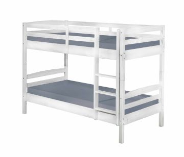 Kinderkamer Deelbaar stapelbed ANNIKA wit getint 90x200cm Wit 98x212 cm – stijlvol en praktisch