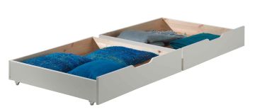 set van 2 bedlades Pingo den wit gelakt