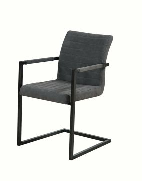Eetkamer eetkamerstoel Brigitte-Grijs Grijs 54x49 cm – stijlvol en praktisch