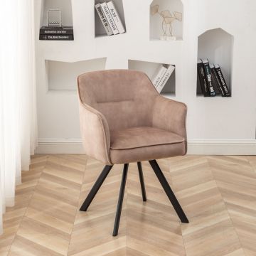 Eetkamerstoel ALLURE CHAISE DE SEJOUR BEIGE 59x56 cm – stijlvol en praktisch