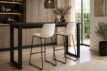 Design barkruk ELIN polyprop zwart