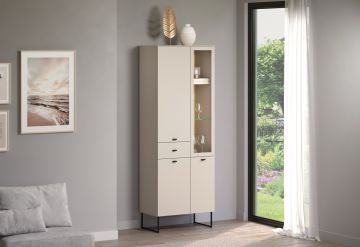 Trendteam Bellugi vitrinekast 70 cm - kasjmier