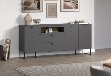 Buffet Trendteam Bellugi 191 cm - Anthracite
