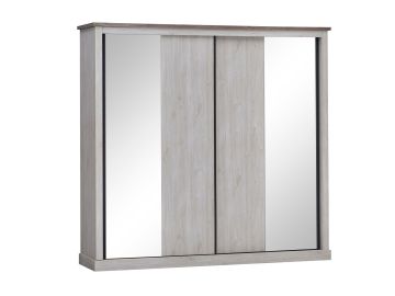 Ella 4 deurs kledingkast met spiegel