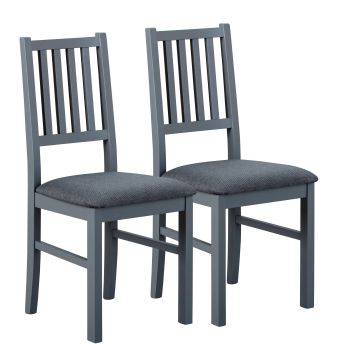 Eetkamerstoel  Luzerna  set van 2 stuks grijs-bruin