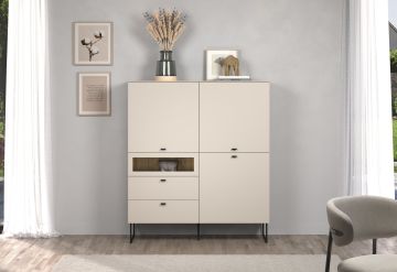 Trendteam Bellugi buffet haut 122 cm - Cachemire