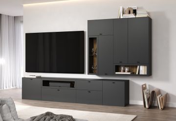 Trendteam Bellugi tv-wand 305 cm - antraciet