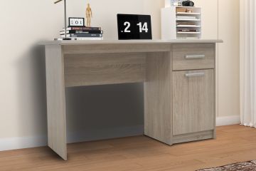 Bureau Milou met 1 lade en 1 deur - Sonoma eik