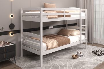 Stapelbed Deelbaar stapelbed Roy wit gelakt Wit 207x97 cm – stijlvol en praktisch