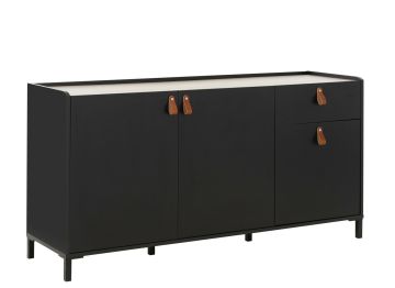 Dressoir Dressoir 160cm 3 deuren 1 lade AMSTERDAM Lichte eik 45x160 cm – stijlvol en praktisch