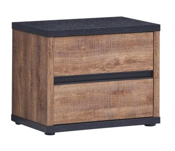 Nachtkastje elsa Nachtkast decor mango hout Houtkleur 40x58 cm – stijlvol en praktisch