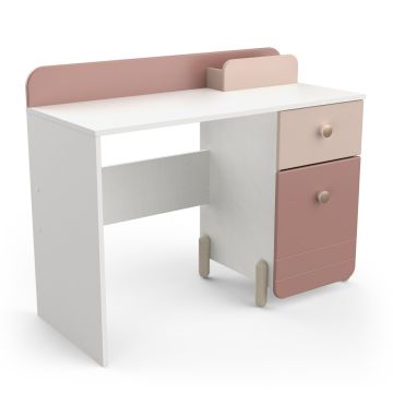 Hedendaags bureau Jade bureau 104x44cm - melamine wit roze Roze 43x103 cm – stijlvol en praktisch