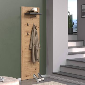 Muurplank Follow - muurpaneel  62x199x26cm Bruin 26x62 cm – stijlvol en praktisch