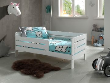 Kinderbed Toddler 70 peuterbed 70x140cm grijs Grijs 148x76 cm – stijlvol en praktisch