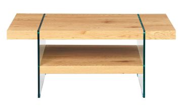 Salontafel Salontafel Benina wilde eikkleur Houtkleur 110x110 cm – stijlvol en praktisch