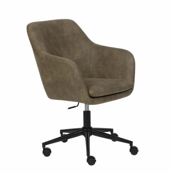 Bureaustoel Bureaustoel met wielen WORKRELAXED Khaki Groen 64x62 cm – stijlvol en praktisch