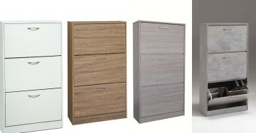 Armoire à Chaussures " CARINI" 3 clapets