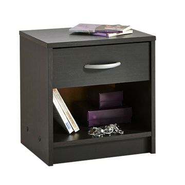 Nachtkast 1 lade/1 open nis "Isis" ebony