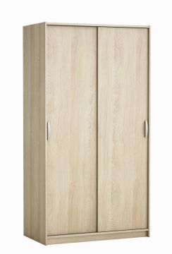 Kasten met schuifdeuren Kledingkast met schuifdeuren Rolling in shannon eik Houtkleur 55x102 cm – stijlvol en praktisch