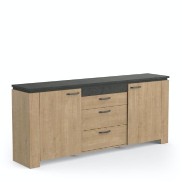 Dressoir ENFILADE 2 PORTES/3 TIROIRS "AUSTIN" 42x203 cm – stijlvol en praktisch