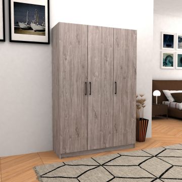 Linnenkast 3 deuren EDEN 120cm wit 