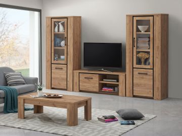  tv wand ELITE  tv kast met 2 x  kolom 