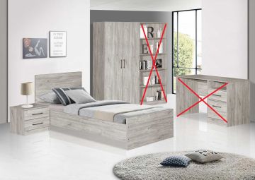 jeugdkamer EDEN 3 delig met 2 deurskast